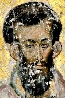 Свети апостол Аристовул. Фрагмент от стара стенопис. Сърбия