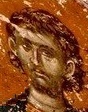 Свети мъченик Евпсихий.&nbsp;Фрагмент от стара българска стенопис. Село Старо Нагоричане, област Македония