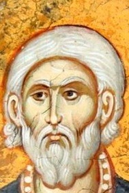 Свети мъченик Сава Стратилат. Фрагмент от стара стенопис. Сърбия