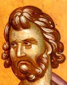 Свети мъченик Иакинт Римски. Фрагмент от стара сръбска стенопис.&nbsp; Косово. Сърбия