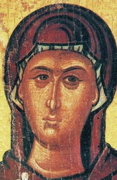 Света великомъченица Марина. Фрагмент от стара българска икона