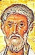 Свети Флор, епископ Амийски. Фрагмент от миниатюра в стара ромейска минологията 