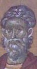 Свети мъченик Мирон. Фрагмент от стара стенопис. Косово, Сърбия