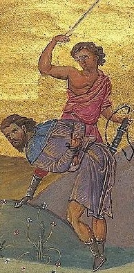 Свети великомъченик Артемий. Фрагмент мъченичество